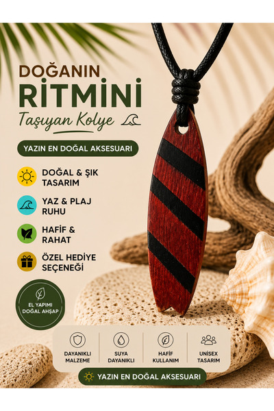 TUTU DESİGN Surf Board Men's Women's Necklace