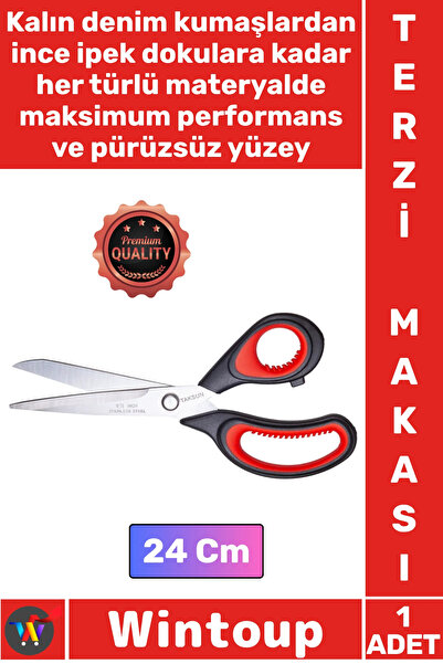 Wintoup # Scissors Laser Cut Stainless Steel Mouth Ergonomic Plastic Handle S...