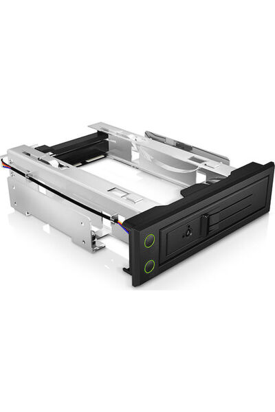 ICY BOX Rack intern mobil IB-166SSK-B pentru HDD-uri SATA și SAS Negru (IB-16...