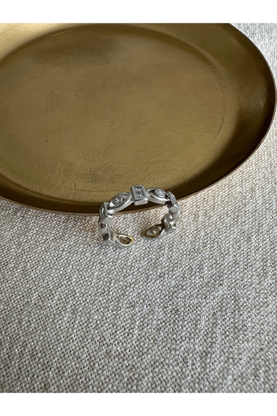 ringbox Silver Colored Eyed Tamtur Ring