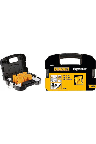 Dewalt Bim Hole Saws Ex.16 19 25 32 38 44 48 51 64mm 13 Pieces