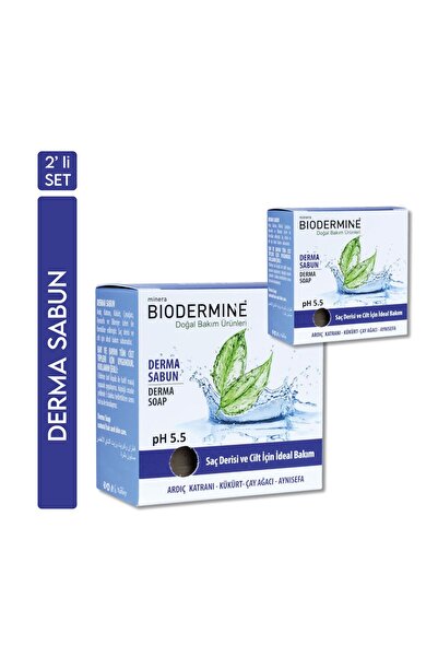 MineraBiodermine Biodermine Derma Soap Juniper Tar, Tea Tree, Sulfur and Cale...