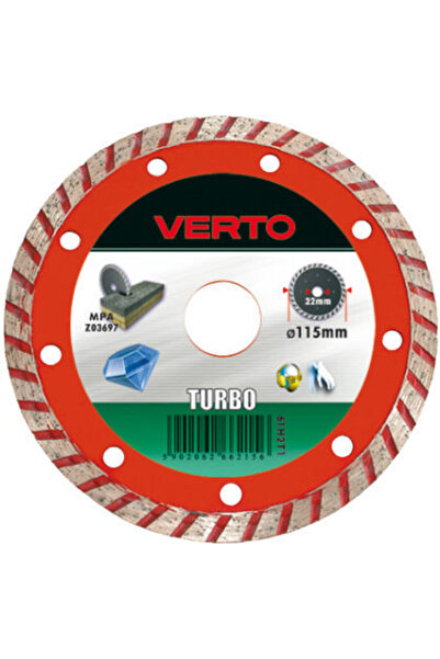 VERTO Disc de tăiere pentru materiale de construcții, diametru 230mm, 1 bucată