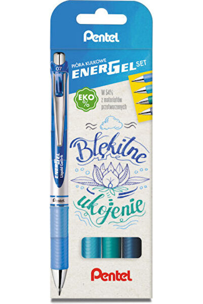 Pentel Pix Energel Albastru 4 Culori Cod: BL77-ST4CCASS3PL