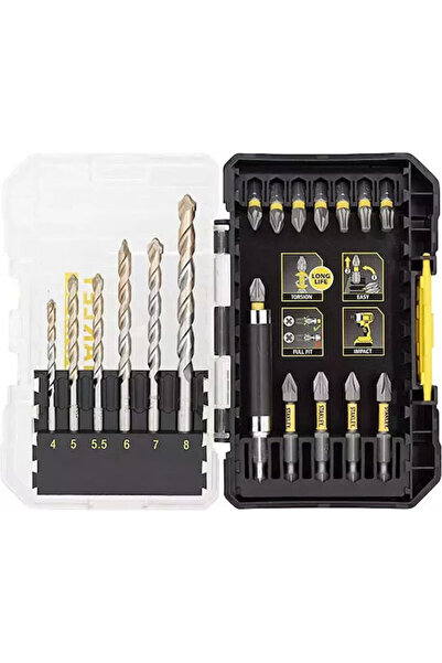 OEM Set 19 piese capete de impact și burghie pentru zidărie TC X40 bucăți Cod...