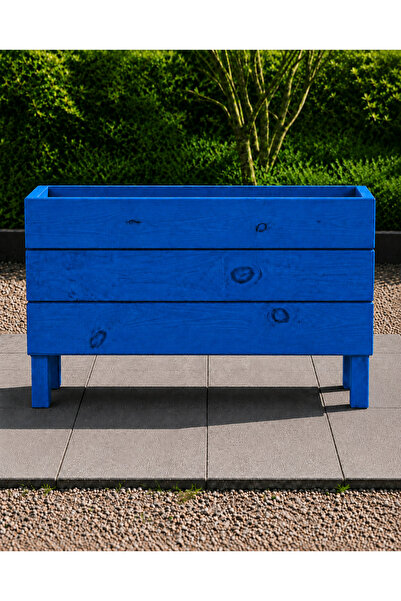 Ahşap Membran Kaplamalı Dış Mekan Saksı 50x30x100