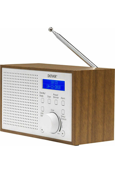 Denver Radio de masă DAB-46, alimentare electrică / cu baterii, DAB+, alb