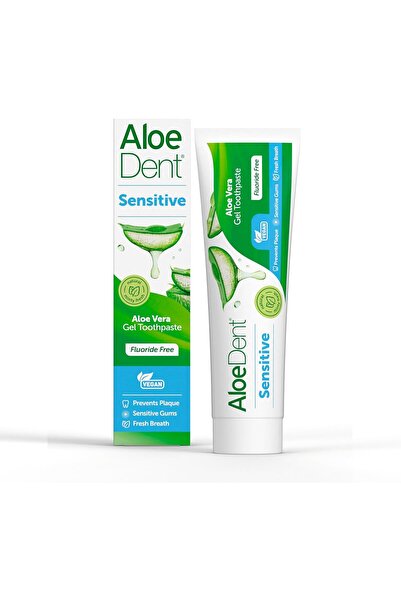 DXW Sensitive Fluoride-Free Toothpaste with Aloe Vera, Natural, Vegan, 100ml