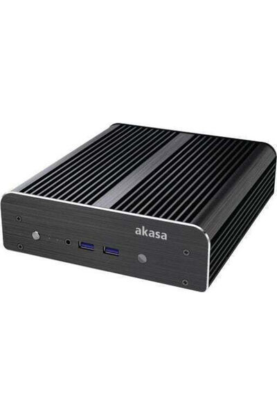 Akasa Carcasă PC Newton S NUC cu fereastră laterală, negru