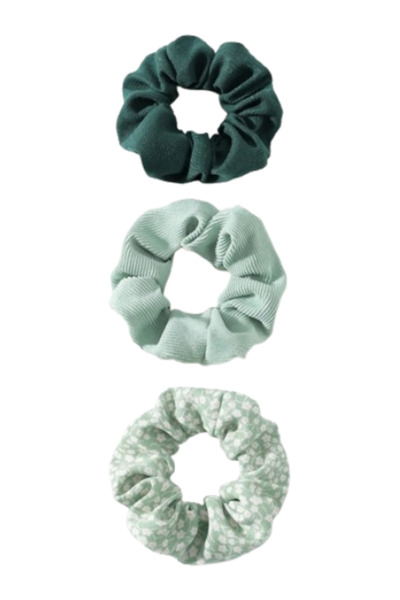 OEM Elastice de par pentru femei, model floral, culoare multicolor, set 3 buc