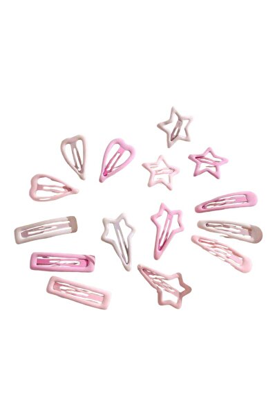 OEM Set 15 clame multicolor, pentru fetite, diverse forme