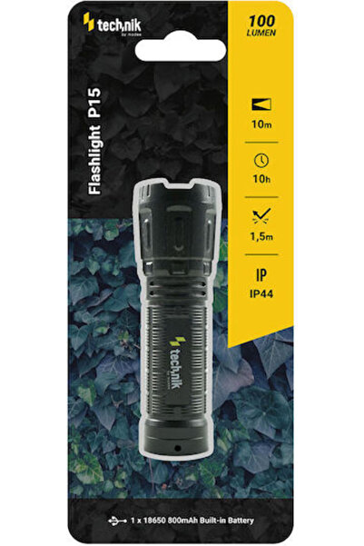 OEM Επαναφορτιζόμενος φακός LED IP44 με μέγιστη φωτεινότητα 100lm Κωδικός Tec...