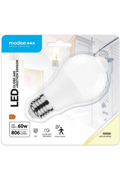 Other Modee Lighting Λάμπα LED 8.8W 120mm για ντουί E27 και σχήμα A60 Λευκό 8...