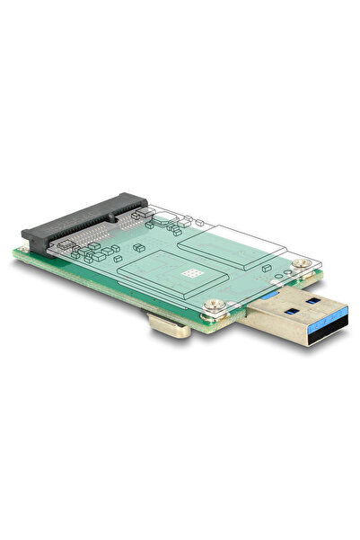 DELOCK αντάπτορας USB σε mSATA 62681, 5Gbps