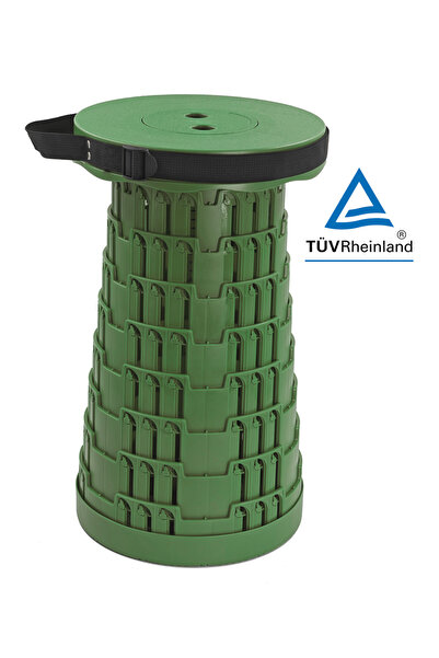POWERTECH πτυσσόμενο καρεκλάκι HUH-0232, αντοχή έως 250kg, 25.5x45cm, πράσινο