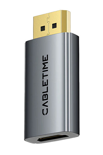 Cabletime αντάπτορας DisplayPort σε HDMI CT-DMHF4K-AG6, 4K/60Hz, γκρι