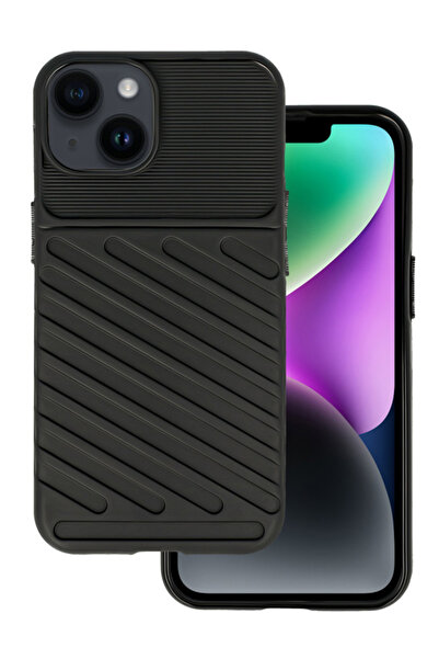 POWERTECH Θήκη Thunder MOB-1922 για iPhone 15 Plus, μαύρη