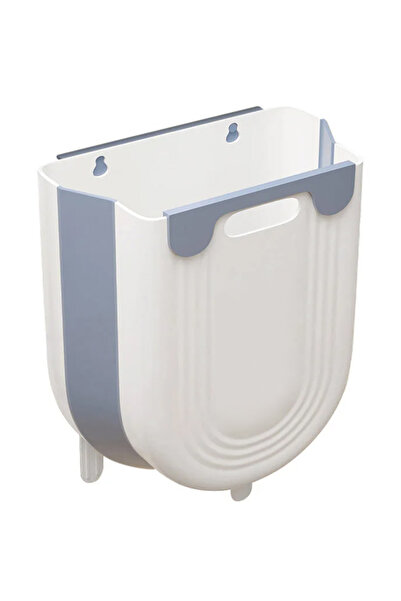 unbranded Πτυσσόμενος κάδος απορριμμάτων CLN-0051, 10L, 22.5x16.5x28.5cm, μπλε