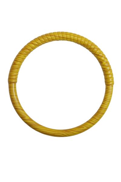 MarifetDükkan 13 CM SARGILI RATTAN MODELİ BAMBU GÖRÜNÜMLÜ ÇANTA SAPI / 2 ADET