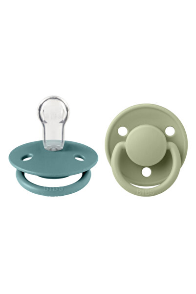 Bibs Set 2 suzete de lux din silicon - Tetină rotundă, modele variate