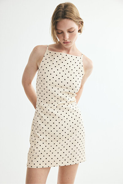 H&M Kolsuz Krep Elbise
