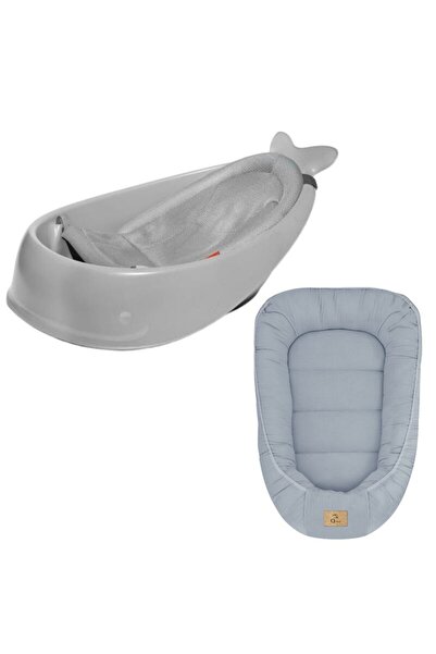 Qmini Set Cadita inteligenta, Skip Hop, Pentru 3 etape de crestere, Gri si co...