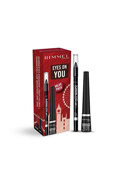 RIMMEL LONDON Rimmel Scandaleyes 24 HR Waterproof Kohl Kajal + Scandaleyes Ex...