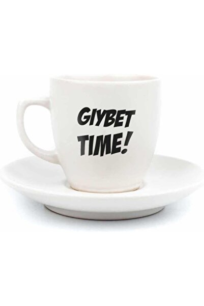 Yıldızan Gıybet Time! Cream Turkish Coffee Cup - Gift Ceramic Turkish Coffee ...