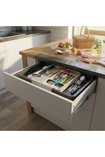 Yıldızan Nht Shop Sliding Drawer Cutlery and Knife Holder Organizer - Expanda...