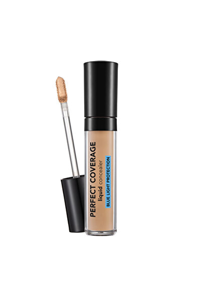 Flormar Perfect Coverage Liquid Concealer with Blue Light Protection, 5 ml, 0...