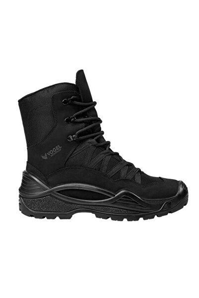 Vogel C 1490 Nubuck Deri Black Tactical Askeri Bot - Siyah