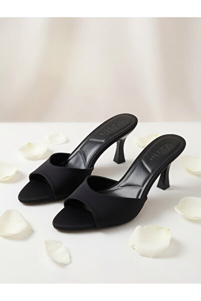 Kemal Aygün Women's Heeled Evening Dress Slippers