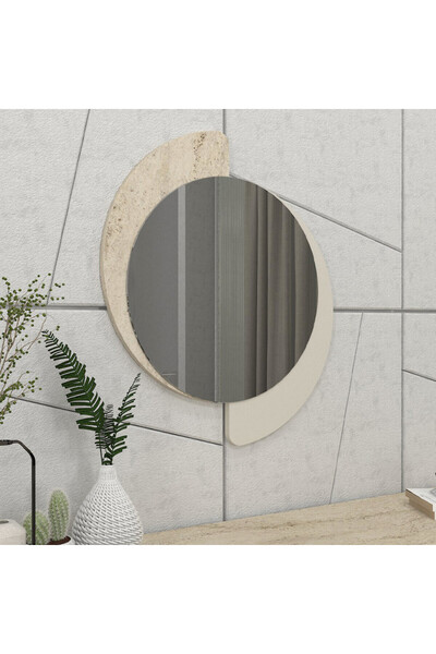 Megapap Καθρέπτης Τοίχου Sevilla Sandstone - Travertine