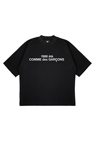 PURE EFFECT Tricou unisex supradimensionat COMME des GARÇONS 1986, cu imprime...