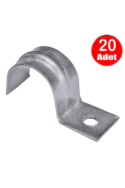 ALETÇANTAM No:2 Single Sheet Metal Cable Clamp 14mm Iron Bridge Metal Pipe Ho...