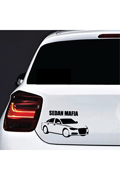 Amo-Stickers Sticker Audi Sedan Mafia 30cm Verde