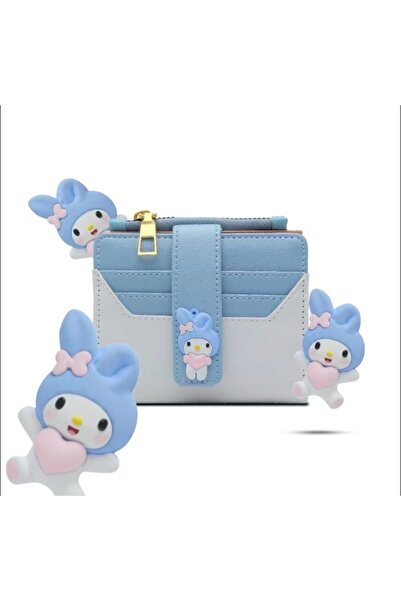 synshop Cute Blue Rabbit My Melody Melodyyy Portofel pentru femei cu fermoar ...