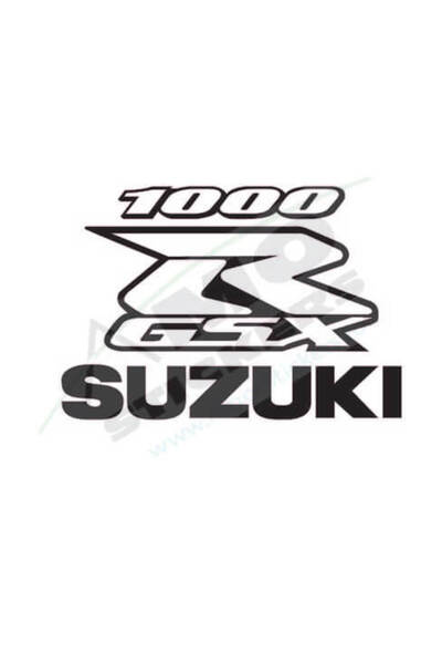 Amo-Stickers Αυτοκόλλητο μοτοσικλέτας SUZUKI R1000 25εκ. Μαύρο