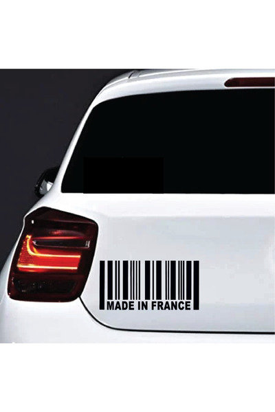 Amo-Stickers Αυτοκόλλητο Ρενό Κατασκευάζεται στη Γαλλία 30 εκ. Κόκκινο