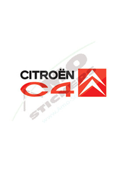 Amo-Stickers Стикер за Ситроен C4, 25 см, зелен