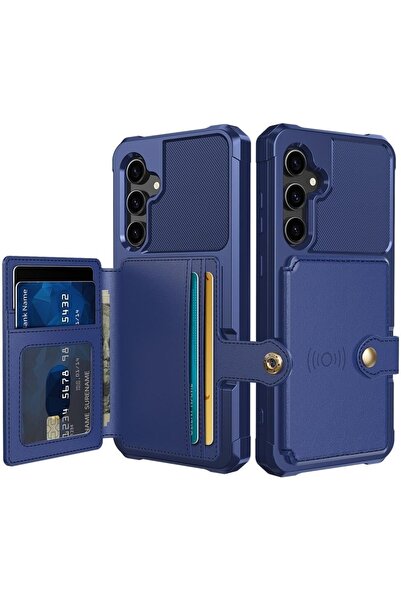 HappyCase 3 σε 1 - Θήκη Σιλικόνης με Ενσωματωμένο PU Πορτοφόλι - Samsung Gala...