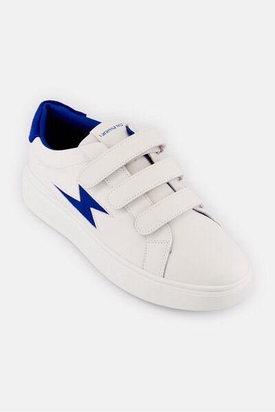Vanessa Wu Women Fanny Velcro Closure Casual Shoes, White