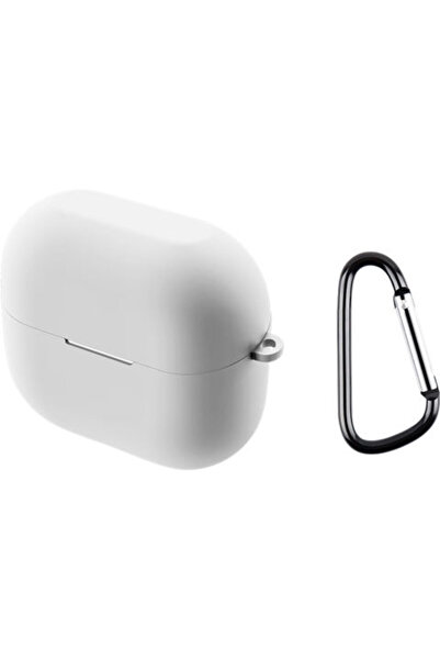 OEM Θήκη Σιλικόνης με Γάντζο Ασφαλείας για Samsung Galaxy Buds 3 3 Pro Λευκό