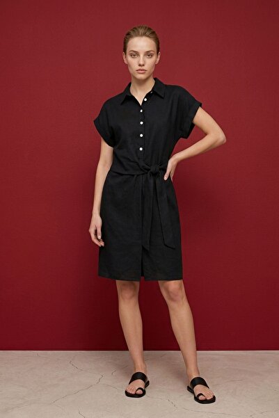 Hiccup My Fashion Cotton Poplin Mini Shirt Dress