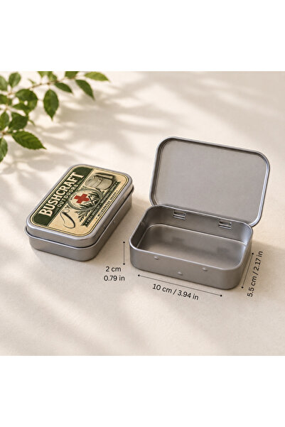halusbushcraft First Aid Tin Box - İlkyardım Temalı Teneke Kutu