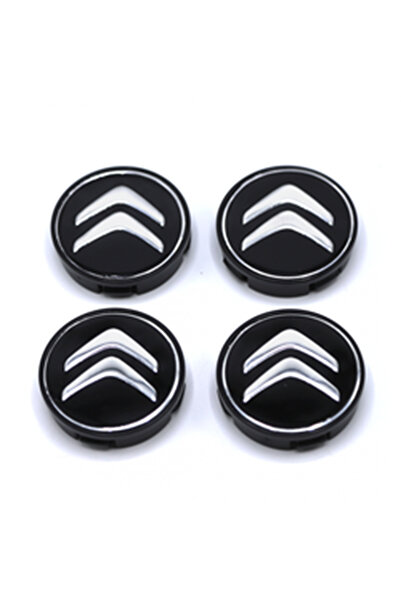 AksoyTuning Citroen Siyah Uyumlu Yedek Parça 55/58 mm Jant Göbeği