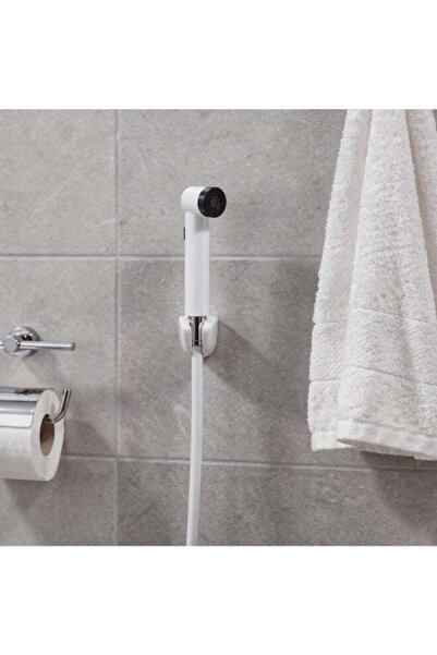 Danube Home Milano Hana Shattaf Set White | Pvc Shattaf | No Leak Toilet Spra...