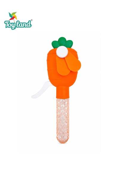 TOY LAND Kids Bubble Fan Toy with Built-in Bubble Solution, Handheld Bubble B...