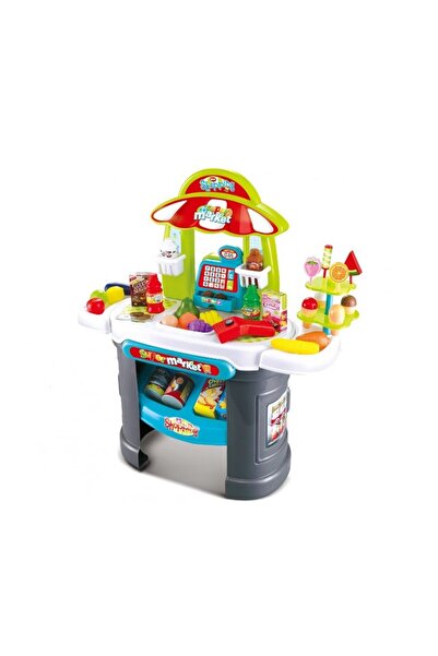BUBA Supermarket cu casa de marcat scanner si accesorii