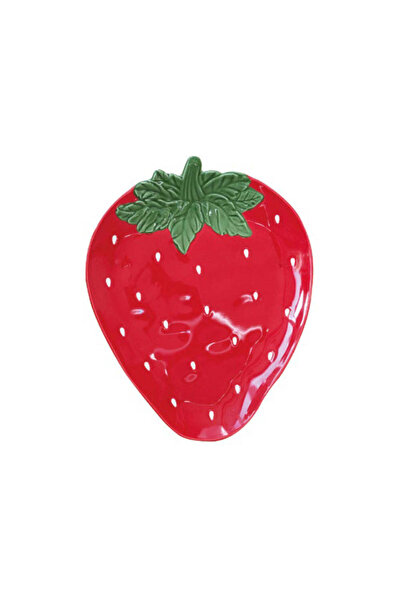 Kitchen Stories Farfurie decorativa din portelan, 25x21 cm, Strawberry Garden